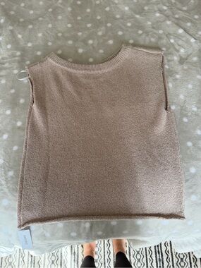 Princess Polly Taupe Knit Sleeveless Top